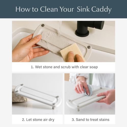 Home Stone Kitchen Sink Caddy (Ash)