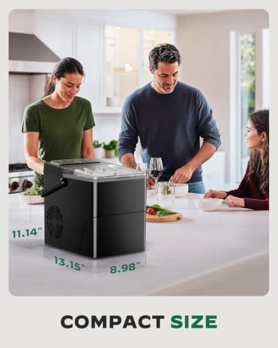 Countertop Ice Maker (Black / 26lbs)