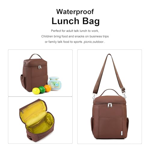 NOL Insulated Lunch Bags for Women Cooler Bag Lightweight Nylon Waterproof Lunch Box for Work
