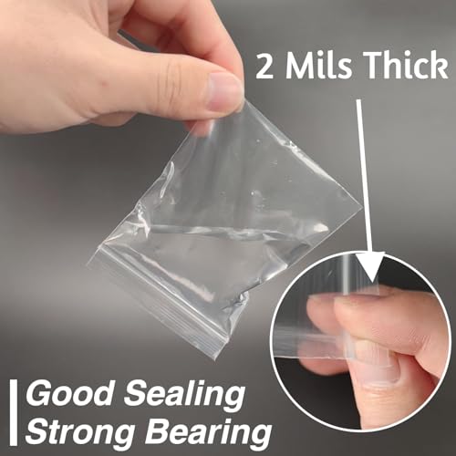 200Pcs 3x5 inch Plastic Zip Bags (200 Count)