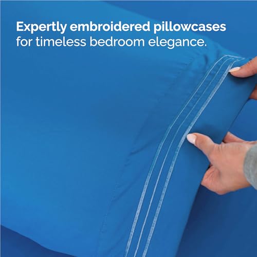 Full Size 4 Piece Sheet Set (19 - Royal Blue / Full)