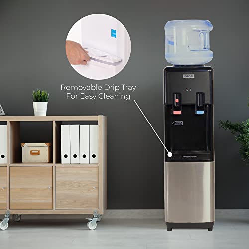 Top Loading Water Cooler with Removable Tray & Energy (Stainless / Top Load)