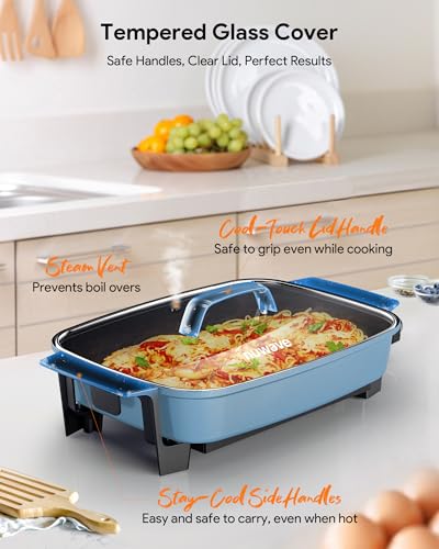 Medley XL Digital Electric Skillet (Cozy Blue)