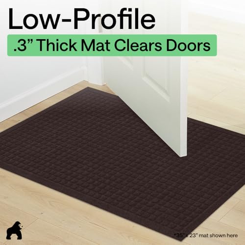 HydroABSORB Door Mat for Indoor Outdoor Use (Coffee / 47" X 35")