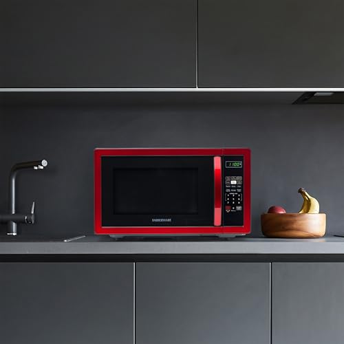 1.1 Cu. Ft. Countertop Microwave Oven (1.1 Cu. Ft. / Metallic Red)