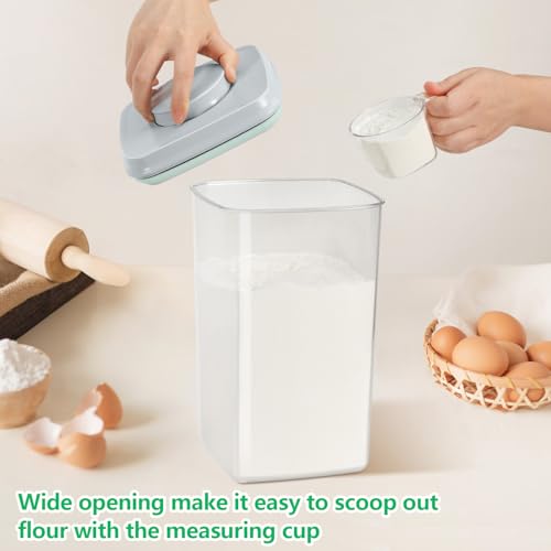 4.2 Qt Airtight Flour Rice Storage Container with Pop (4.2Qt-Square)