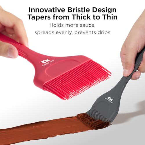 Platinum Silicone Extra Wide Pastry & Basting Brush Set