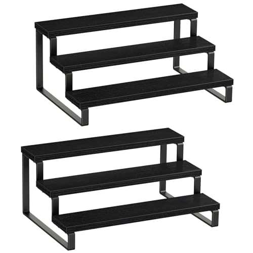 3 Tier Spice Rack (Black, 3 Tier, 2 Pack / 3 Tier 2 Pack)