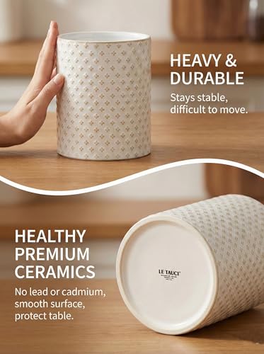 Kitchen Utensil Holder for Countertop (Clover(S+L))