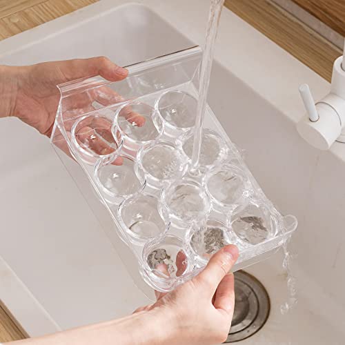 Egg Holder for Refrigerator Drawer Type Egg Container for Refrigerator BPA Free Fridge Organizer