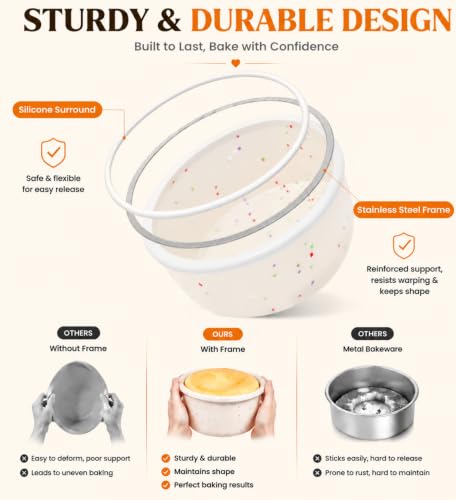 4 Inch Silicone Mini Cake Pan (Cream / 4 Inch – Mini)