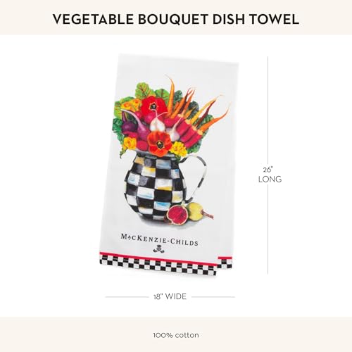 Cotton Dish Towel (Vegetable Bouquet / 1-Pack)