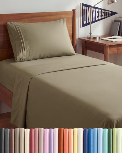 Twin XL 3 Piece Sheet Set (14 - Khaki / Twin XL)