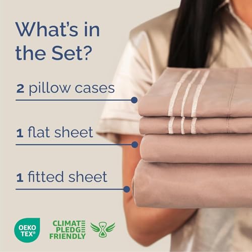 Cal King Size 4 Piece Sheet Set (34 - Mauve / California King)