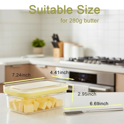 Butter Dish with Cutter & Lid