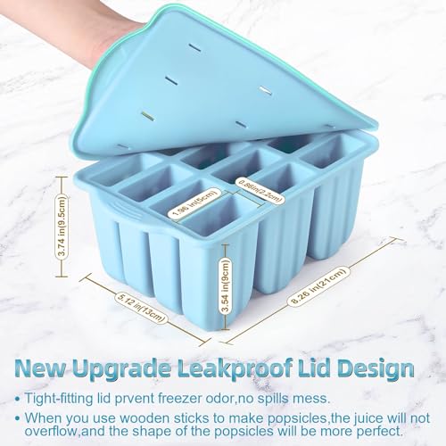 Silicone Popsicles Molds (Azure)