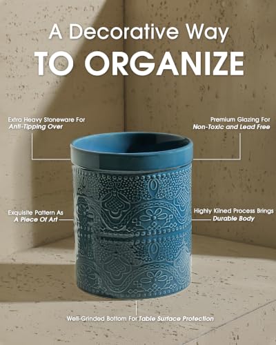 Kitchen Utensil Holder (Grayish Blue)