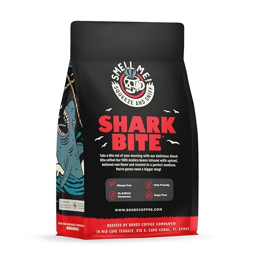 Shark Bite Buttered Rum Flavored Coffee
