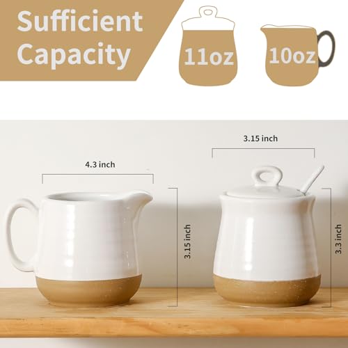 Ceramic Sugar and Creamer Set