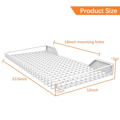 2 Pack Garage Wall Shelf (White)