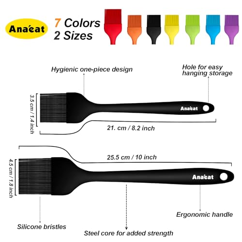 2 Pack Silicone Basting Pastry Brushes (2 Count)