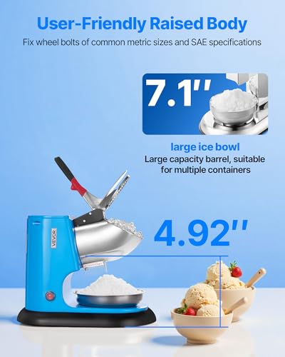 Ice Crusher Machine (Blue / 220LBS/H-Heightened)