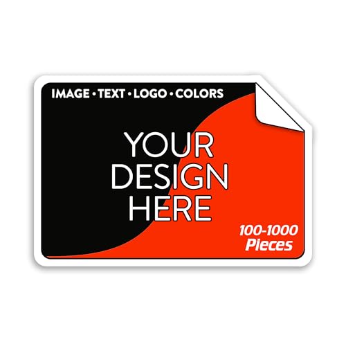 Custom Vinyl Stickers with Image (100 Count)