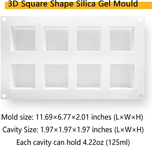 Square Silicone Mold for Baking Mousse Cake