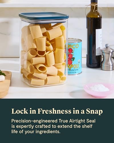 4 qt Glass Airtight Food Storage Container with Lid (Perracotta / 4qt Container)