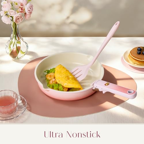 20pcs Titanium Cookware Set (Gradient Pink)