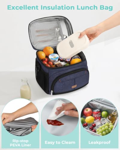 Lunch Box for Men Women Insulated Lunch Tote Cooler Bag Lunchbox