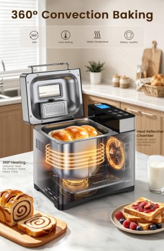 Pro 710W 2.2LB Bread Maker (Silver Stainless Steel)