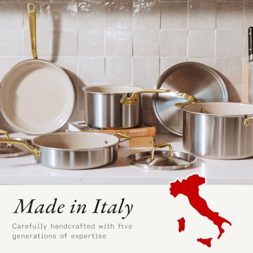 Cookware 6 Pc Stainless Steel Cookware Set (Brass)