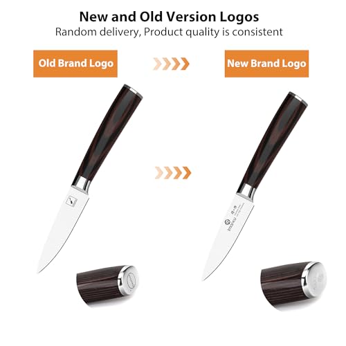 Paring Knife 3.5 Inch (Brown Handle)