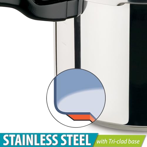 01362 6 Quart Stainless Steel Pressure Cooker (6 Quarts / Cooker)