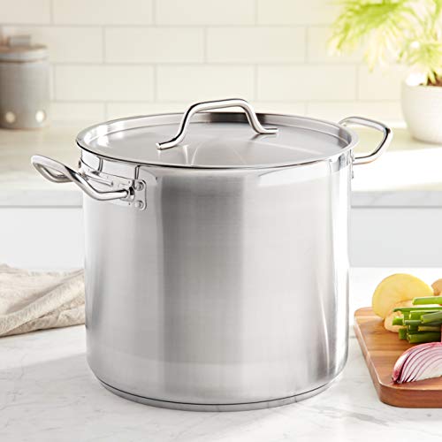 Winware Stainless Steel 16 Quart Stock Pot with Cover (16 Quarts / Pot With Cover)