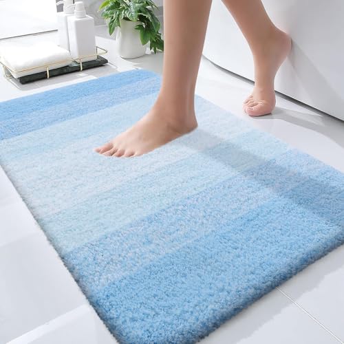 Bathroom Rugs Mat 36x24 (36" X 24" / Sky Blue)