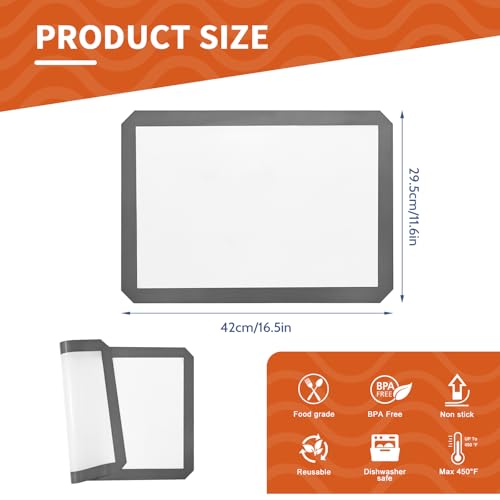 2 Pack Silicone Baking Mat