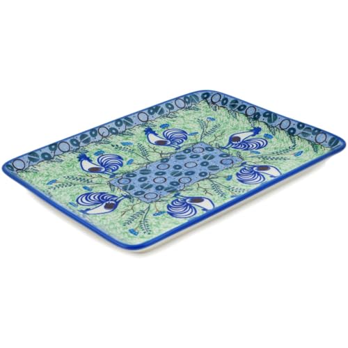 Platter 10 inch UNIKAT (Rooster Parade)