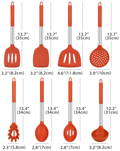 Silicone Kitchen Utensils Set (8 Count)
