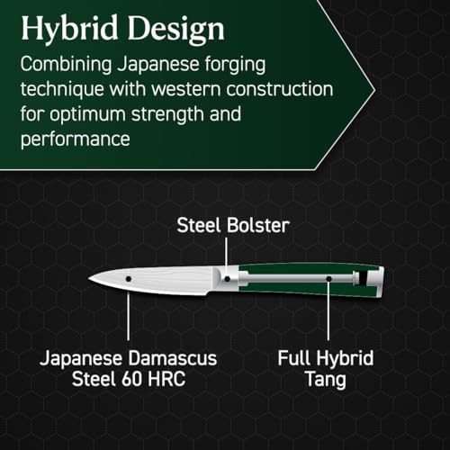 3.5" Japanese Damascus Stainless Steel Paring Knife