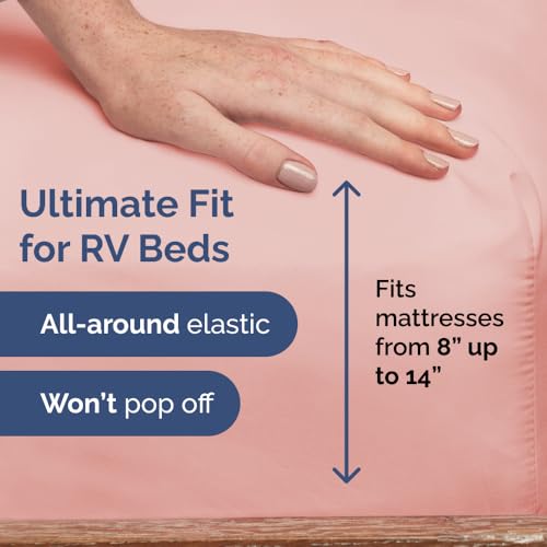 Short Queen Size 4 Piece Bed Sheet Set (31 - Baby Pink / Short Queen)