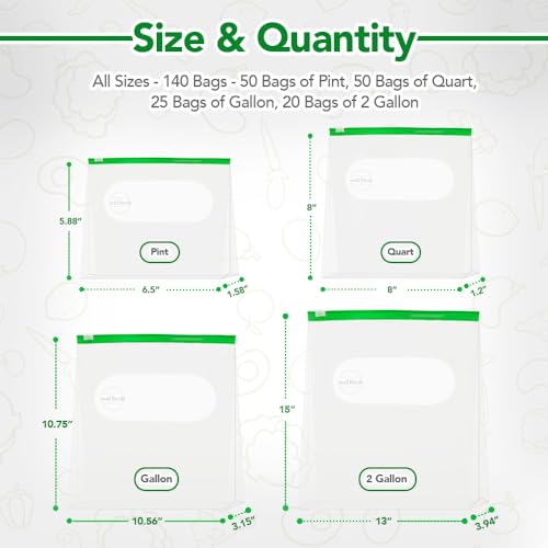 Slider Storage Bags Variety Pack 145 Count