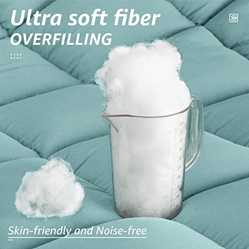 All Season King Size Bed Comforter (Turquoise / King（90*102）)