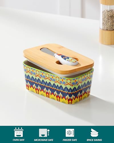 KRVI Butter Dish with Lid (Gypsy Meadow)