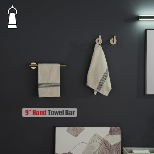 10 Inch Hand Towel Holder Towel Ring Champagne Bronze (9 Inch / Champagne Bronze)