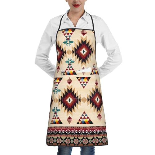Southwest Native American Tribal Pattern Geometric Apron