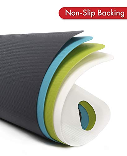 Heavy Duty Cutting Board Grippmat (11.5 x 14 inches / Gray / Turquoise / White / Green)