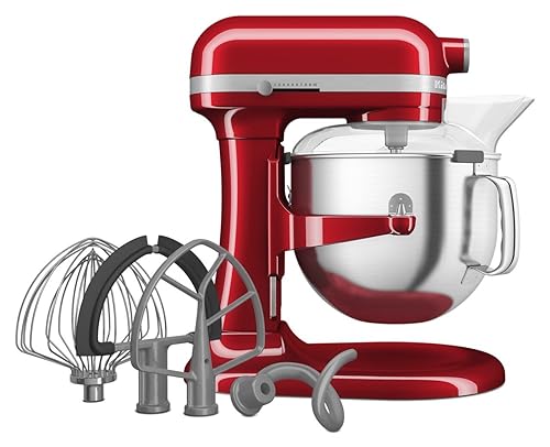 7 Quart Bowl Lift Stand Mixer with Accessories (Candy Apple Red)