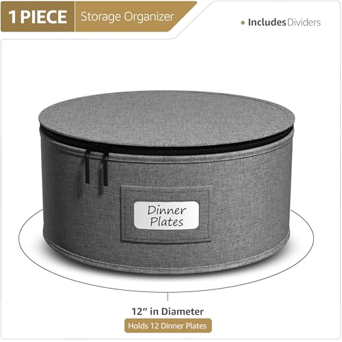 China Storage Containers (Gray / Dinner Plate Storage)